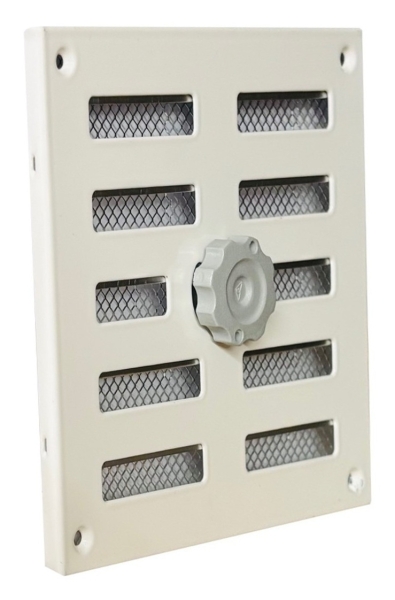 verstellbares Schiebegitter weiss 155 x 155mm